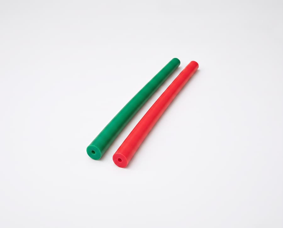 Green and red Friction Flow tubes